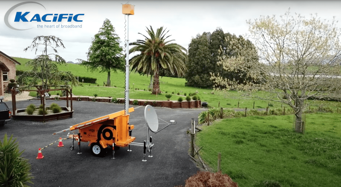 Woi Satellite NZ launches first solar powered satellite WIFI trailer